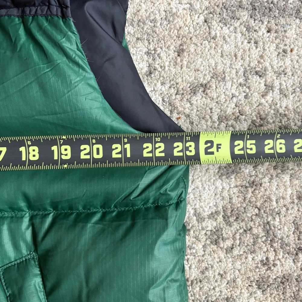 VTG 90s North Face Nuptse Evergreen & Black 700 Goose Down Gorpcore Puffer Vest